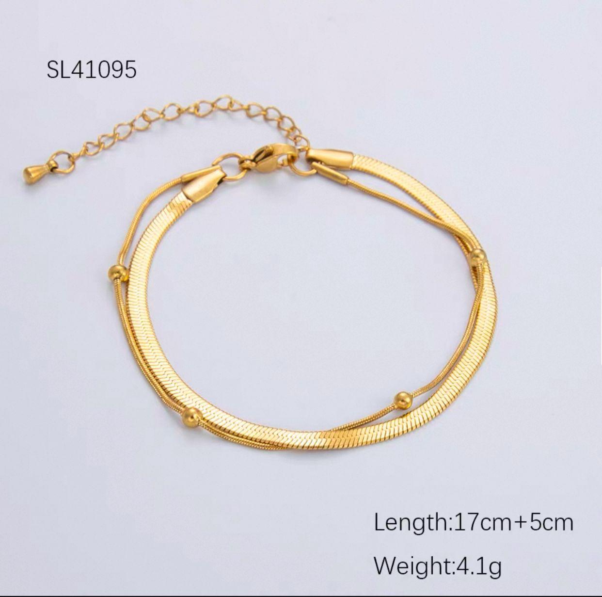 Golden Harmony Twist Bracelet
