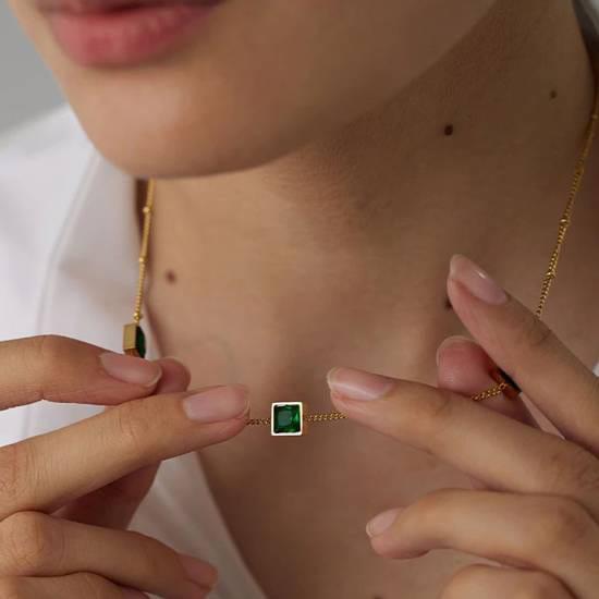 Emerald Grace Link Necklace