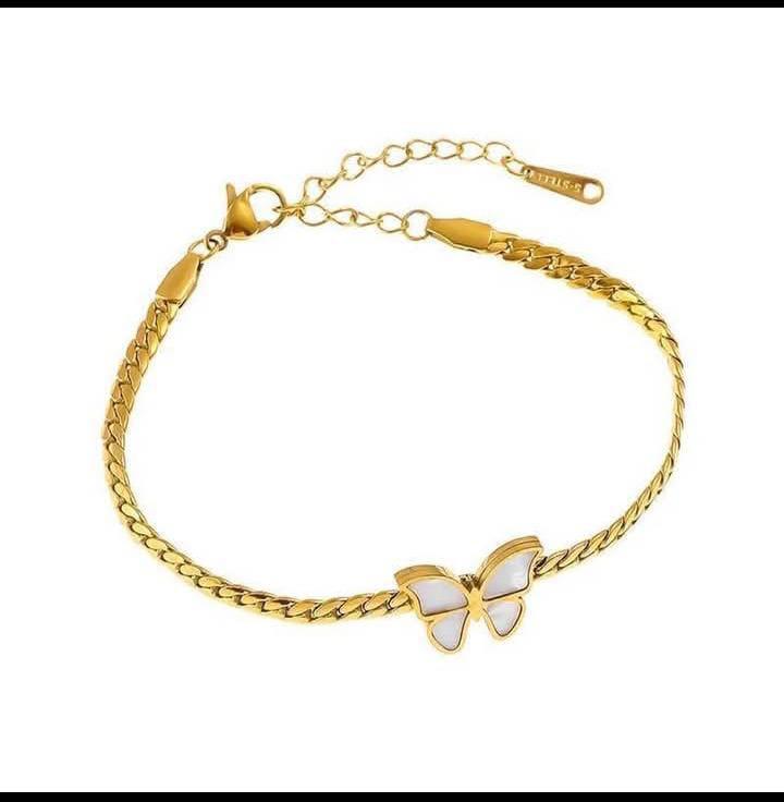 Golden Grace Butterfly Bracelet