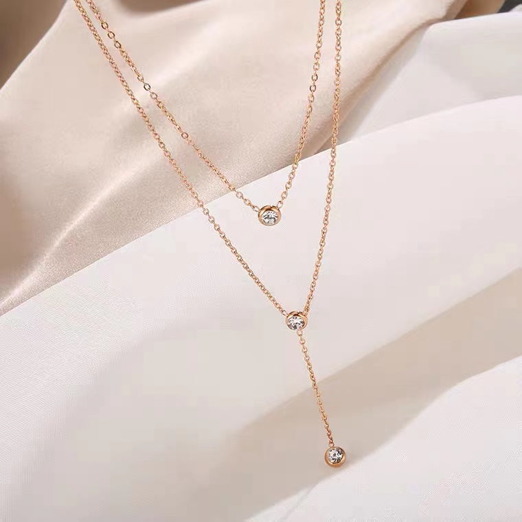 Elegant Crystal Drizzle Chain