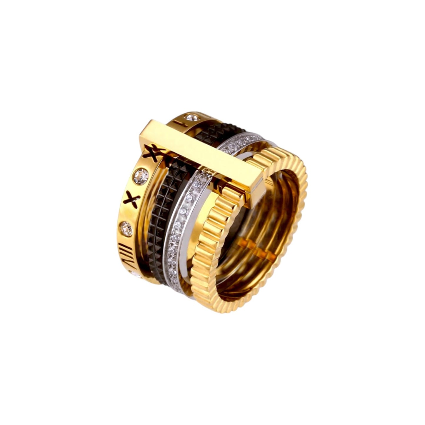 Bold Luxe Multi-Band Ring