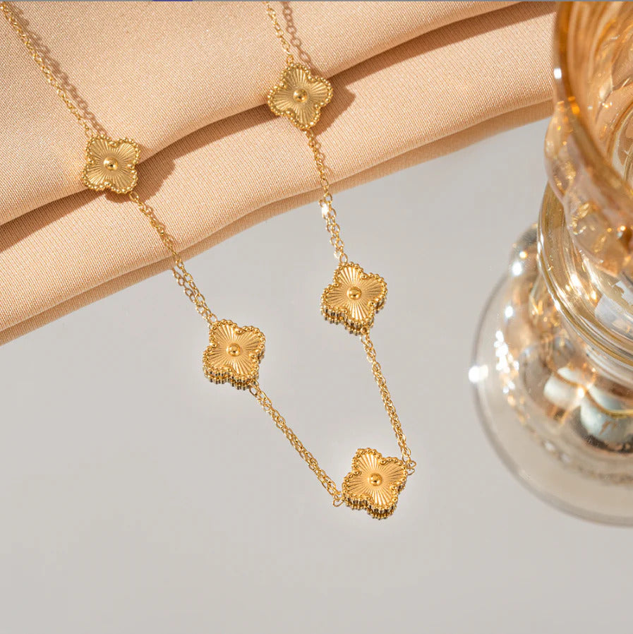 Golden Bloom Link Necklace