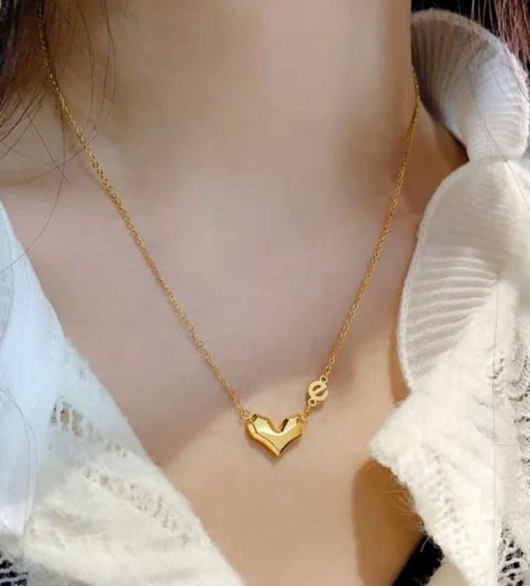 Charmed Heart in Gold Shine