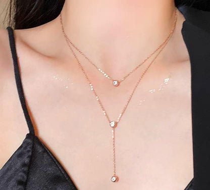 Elegant Crystal Drizzle Chain