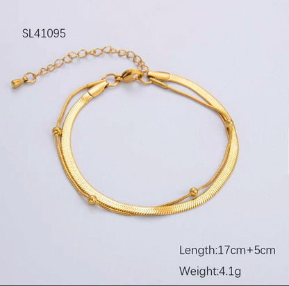 Golden Harmony Twist Bracelet