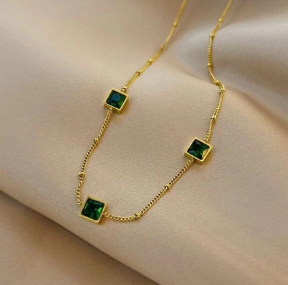 Emerald Grace Link Necklace