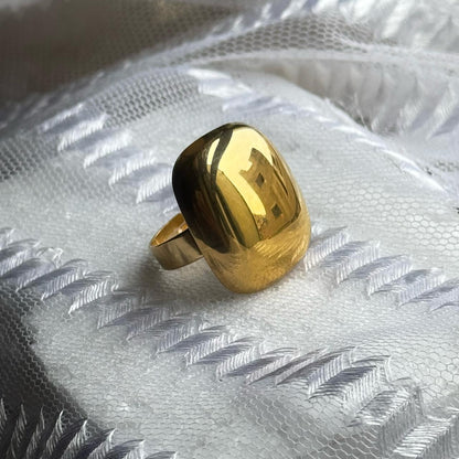 Golden Smooth Touch Ring