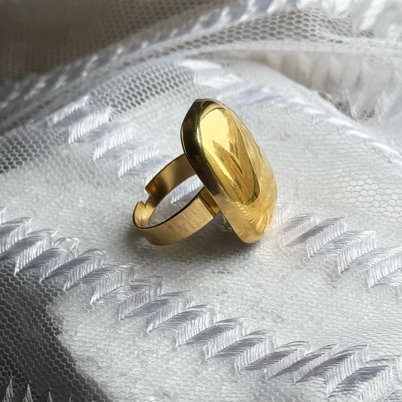 Golden Smooth Touch Ring