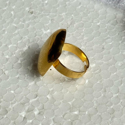 Golden Smooth Touch Ring