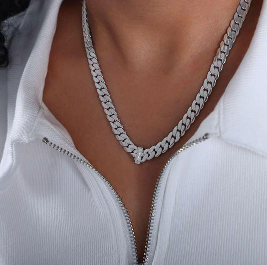 Silver Luxe Cuban Chain