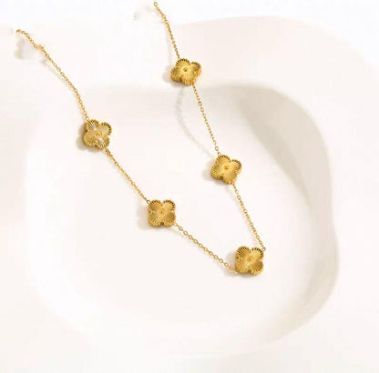 Golden Bloom Link Necklace