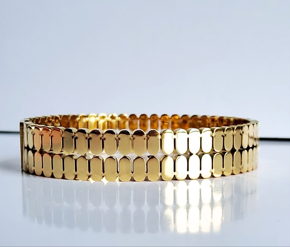 Glossed Link Luxe Bangle