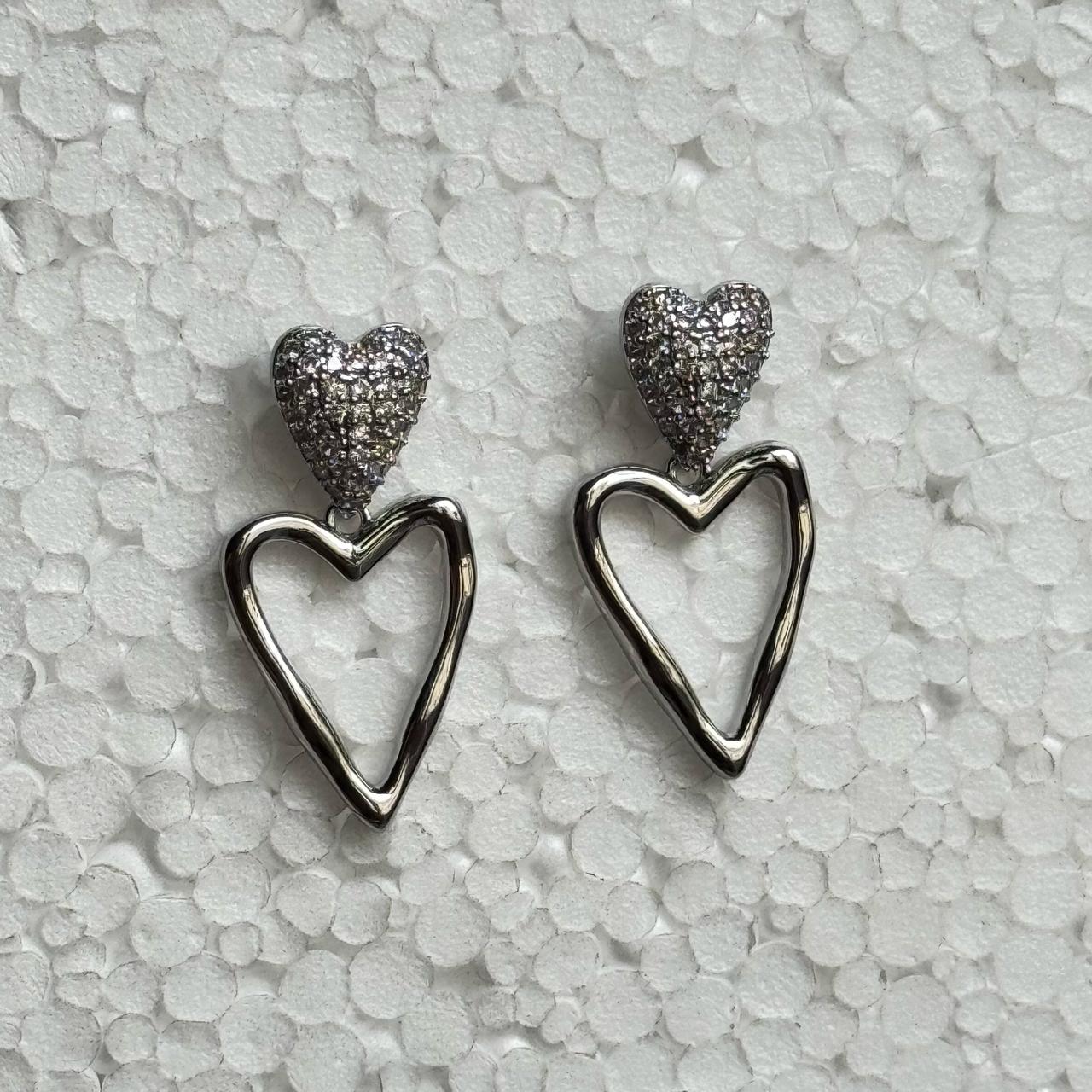 Sparkling Double Heart Drops