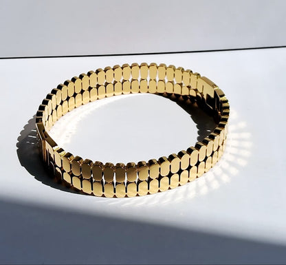 Glossed Link Luxe Bangle