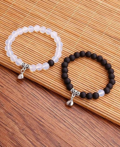Beads Magnetic Heart Bracelet for Couples