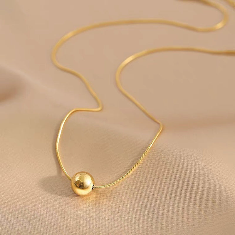Golden Orb Elegance Necklace
