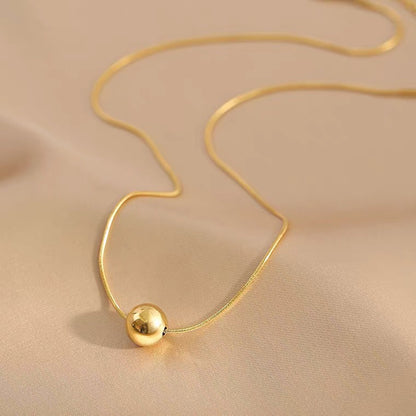 Golden Orb Elegance Necklace