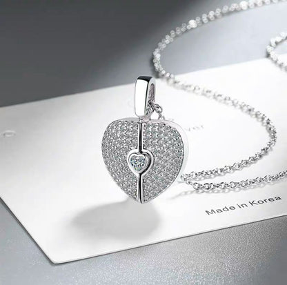 Golden Heart Sparkle Pendant