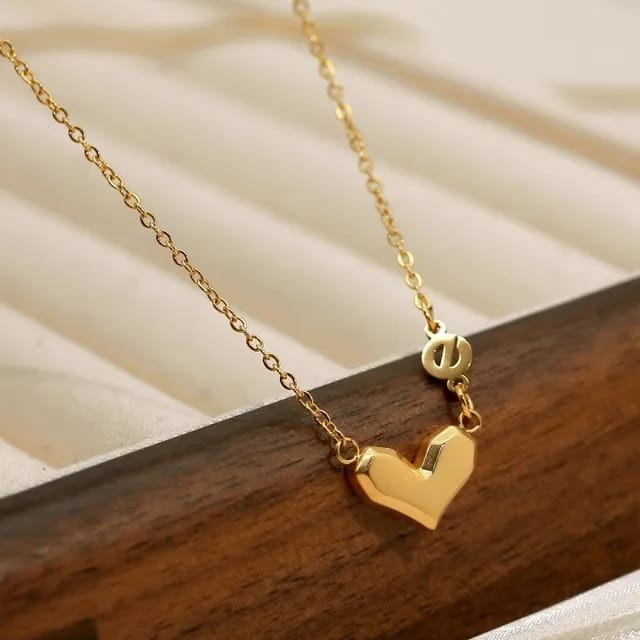 Charmed Heart in Gold Shine
