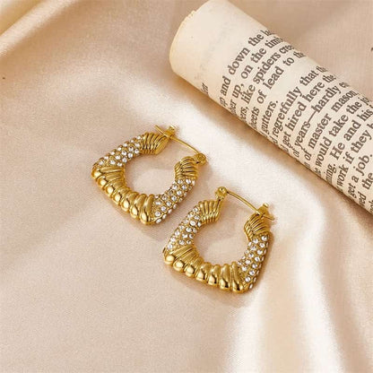 Golden small earings-E1