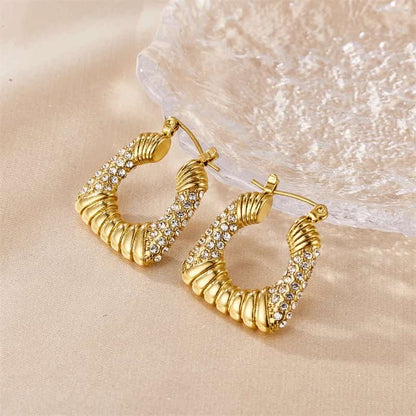 Golden small earings-E1