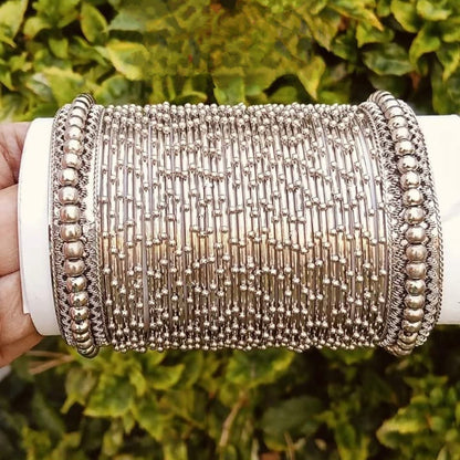 Silver Strings Harmony Bangles