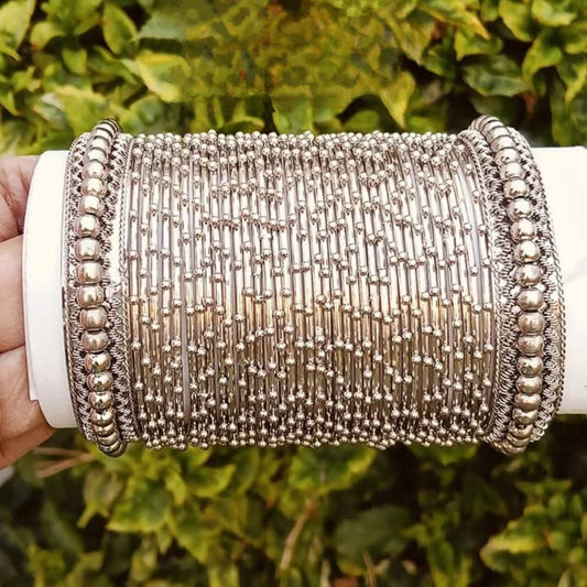 Silver Strings Harmony Bangles