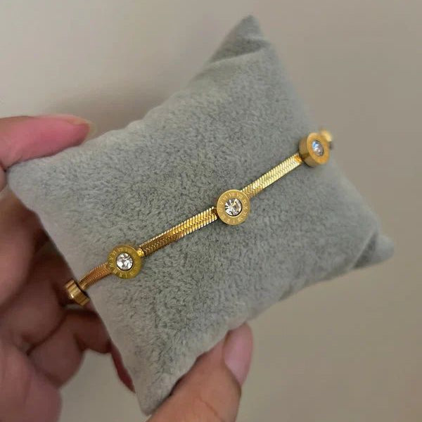 Golden Sparkle Stone Bracelet