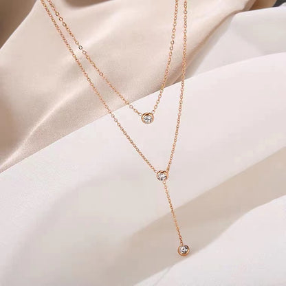 Elegant Crystal Drizzle Chain