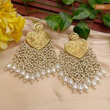 Royal Pearl Drop Jhumkas
