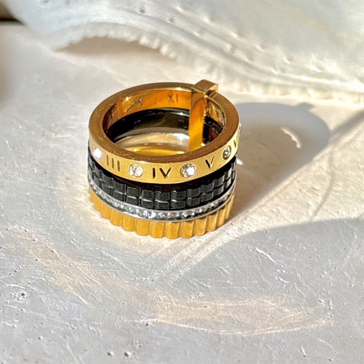 Bold Luxe Multi-Band Ring